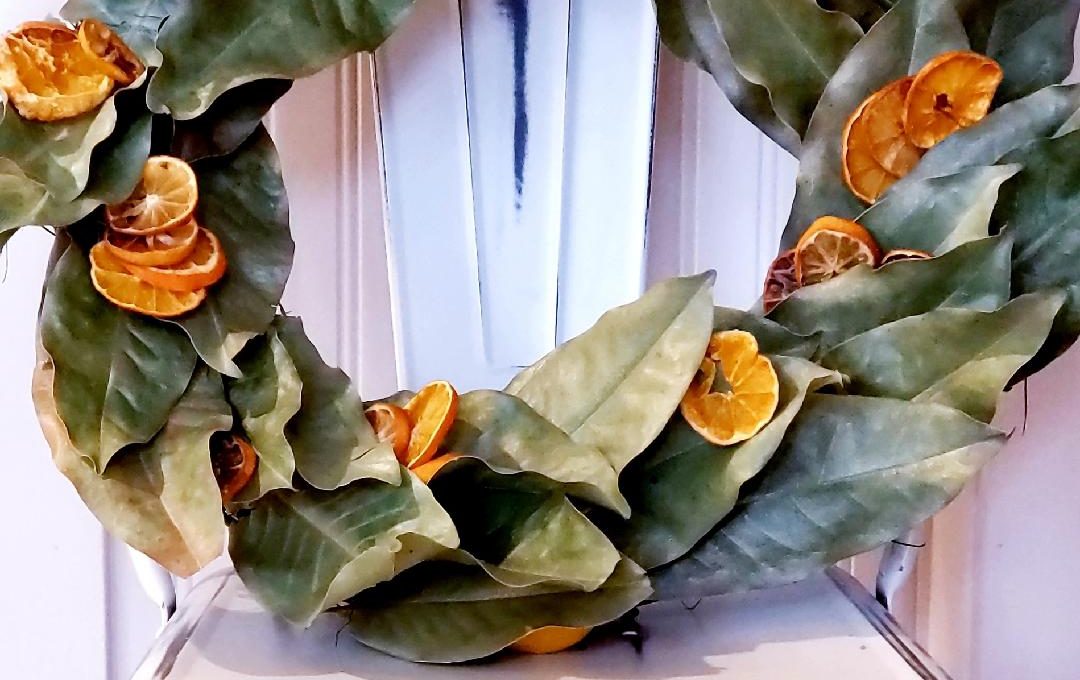 citrus magnolia wreath