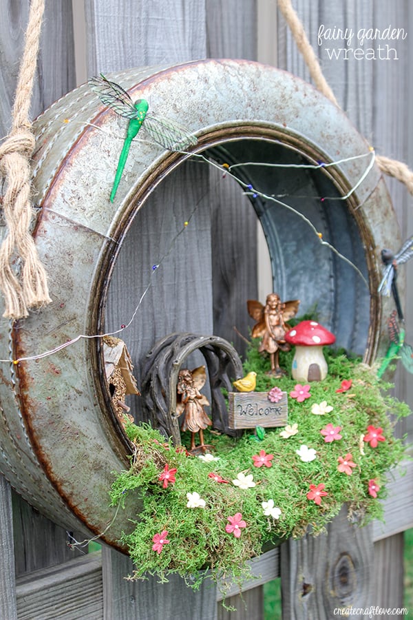fairy garden wreath