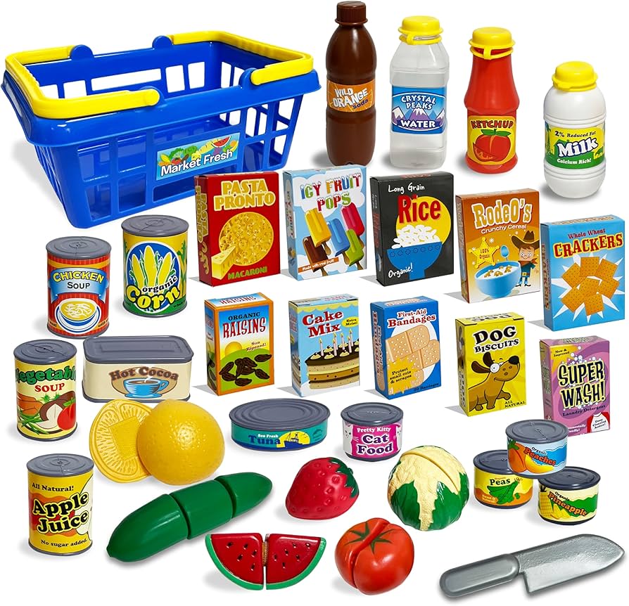 toddler play food basket