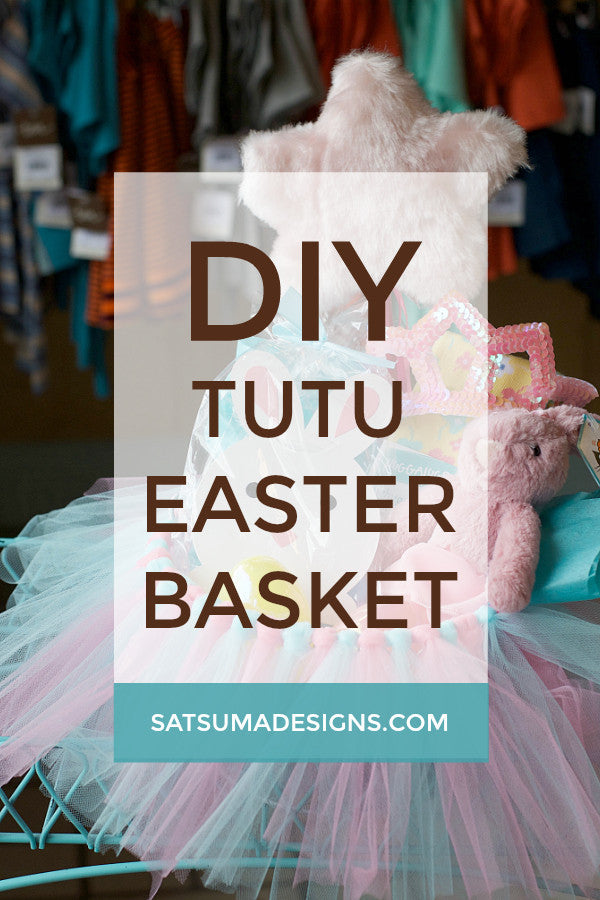 tulle easter basket