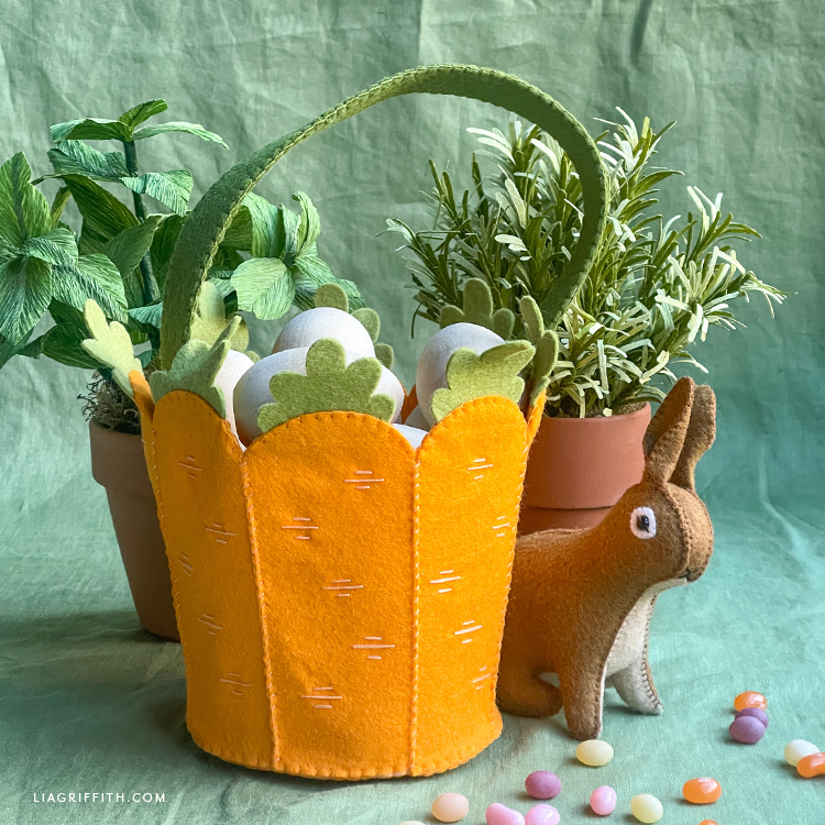 felt easter basket