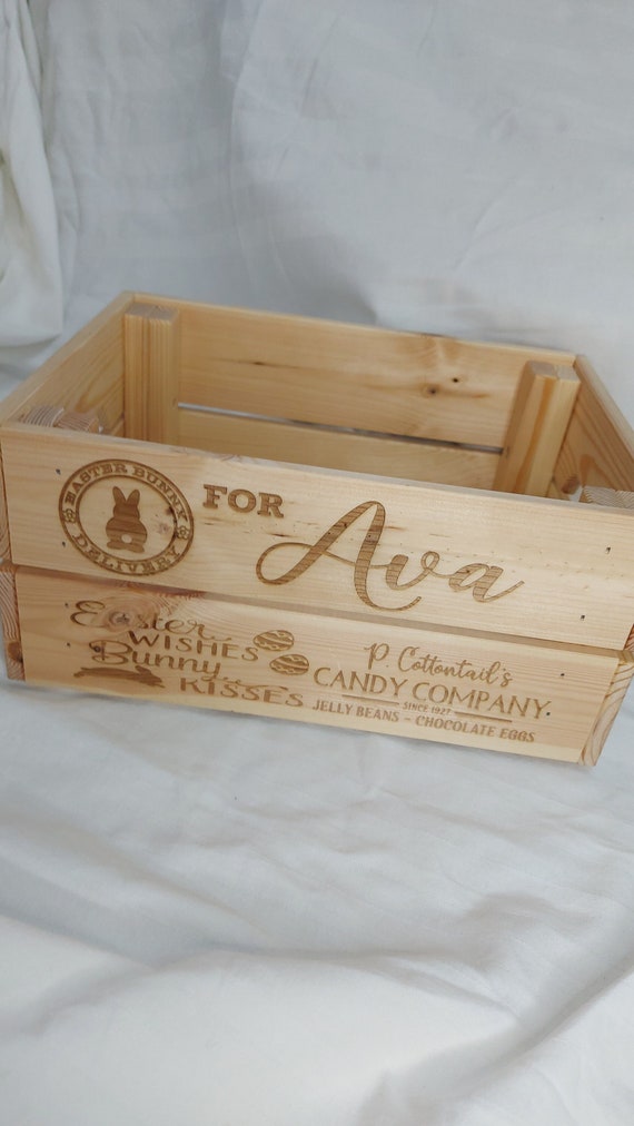 wooden crate easter