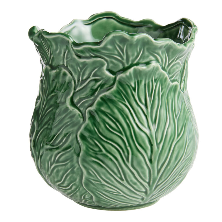 cabbage leaf vase