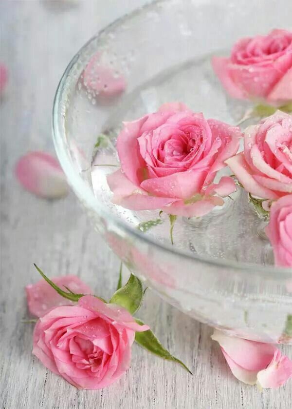 floating flowers bowl