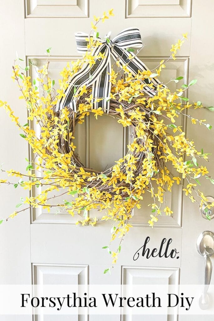 forsythia wreath
