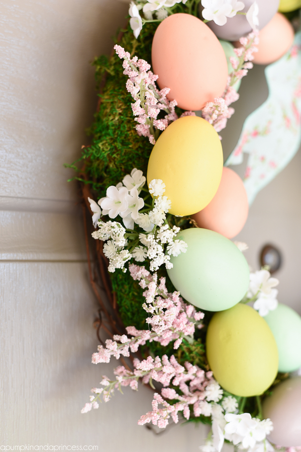 easter egg moss wreath
