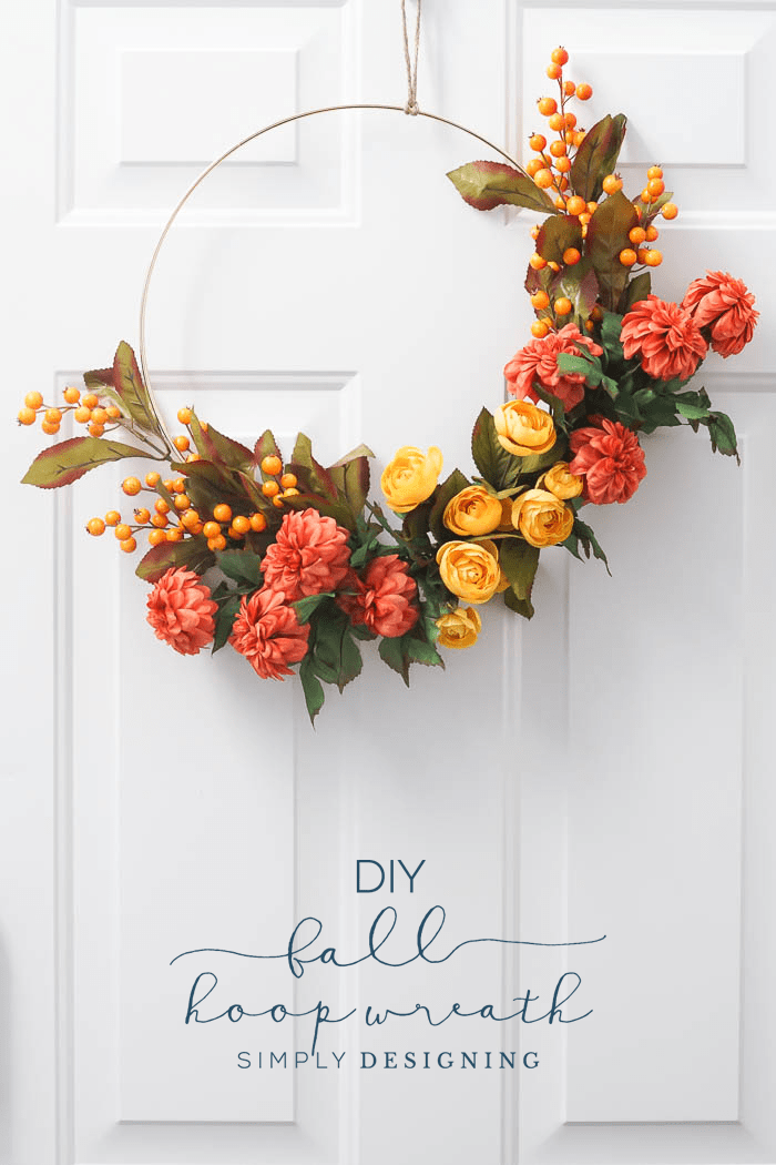 floral hoop wreath