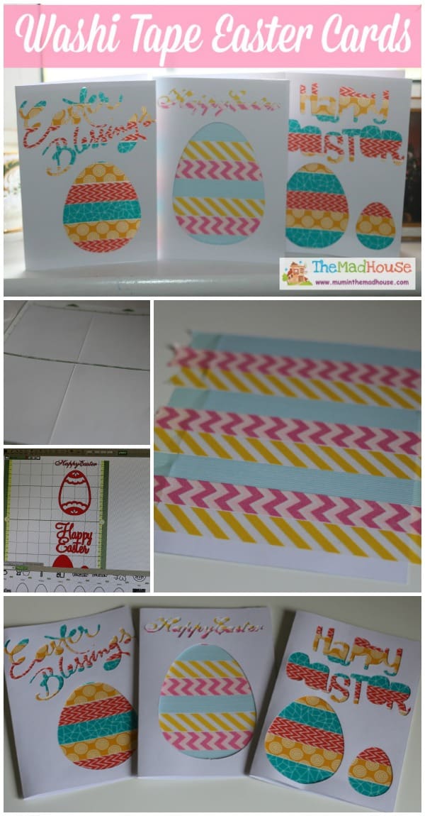 washi tape easter card