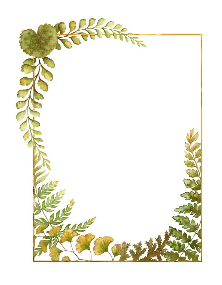 fern leaf card
