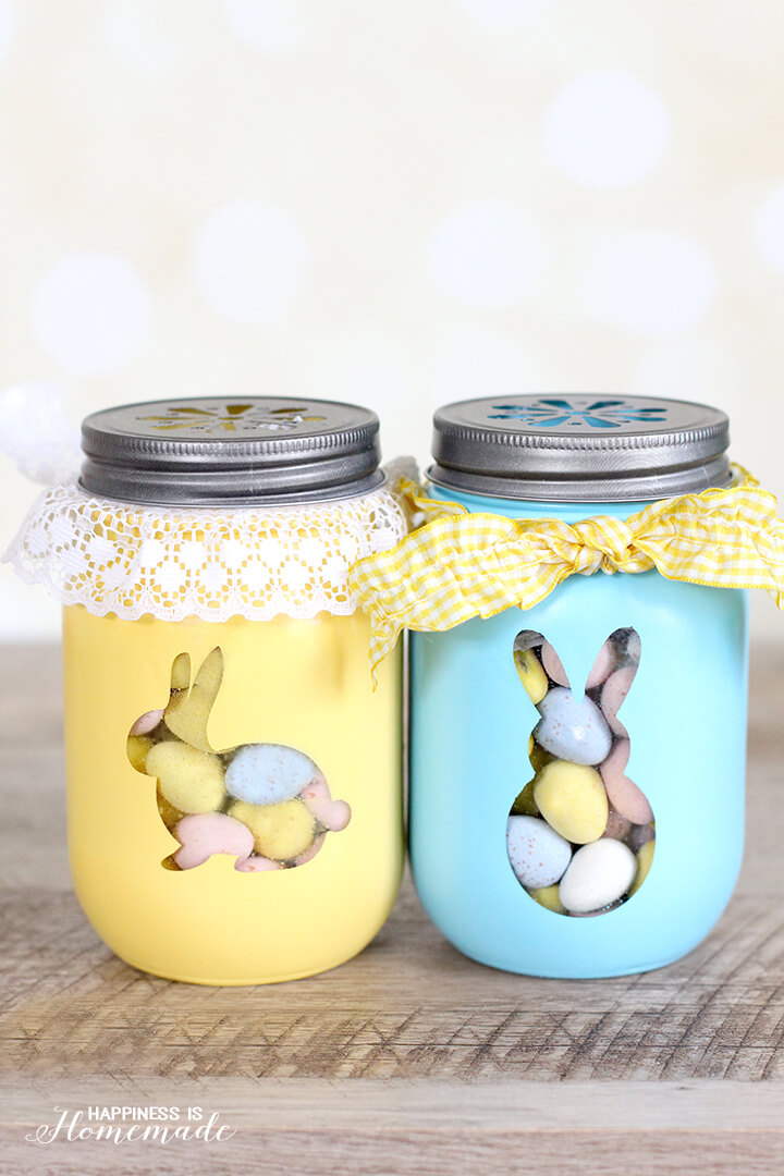 mason jar bunny craft