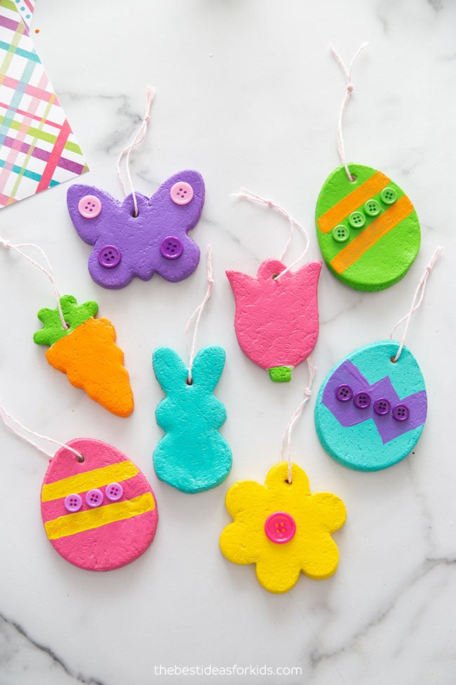 salt dough easter ornaments