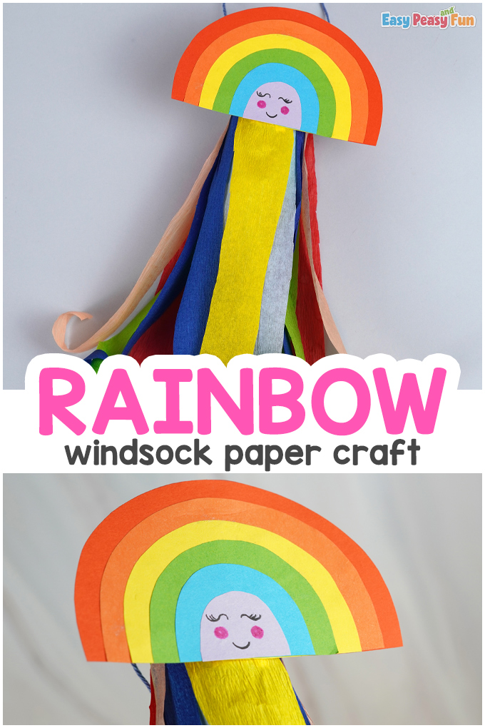 rainbow windsock craft