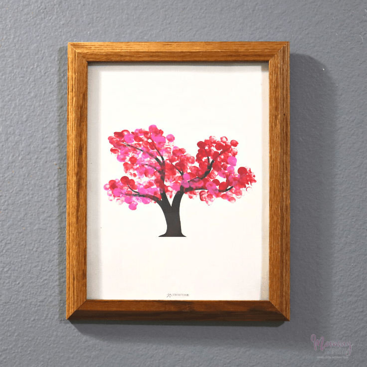 fingerprint cherry blossom art