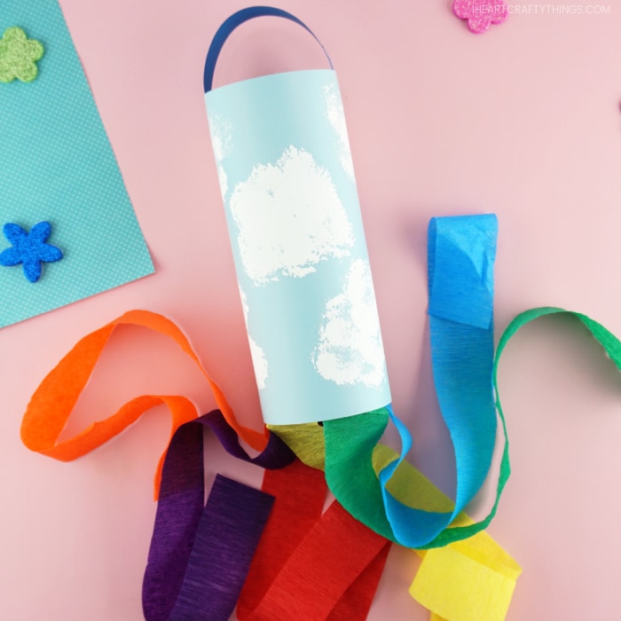 rainbow windsock craft