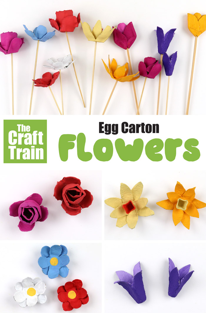 egg carton flower craft