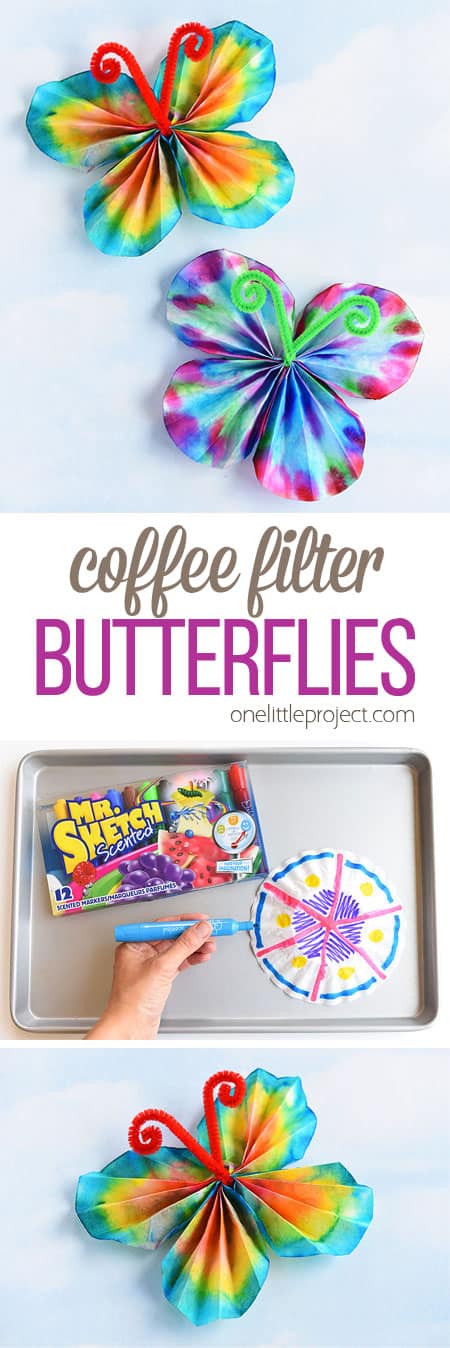 coffee filter butterfly craft