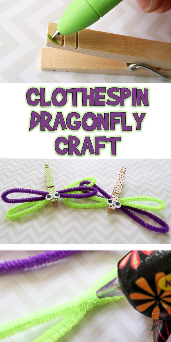 clothespin dragonfly craft