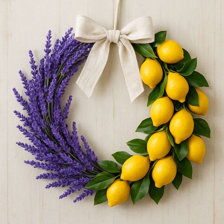 lavender lemon wreath