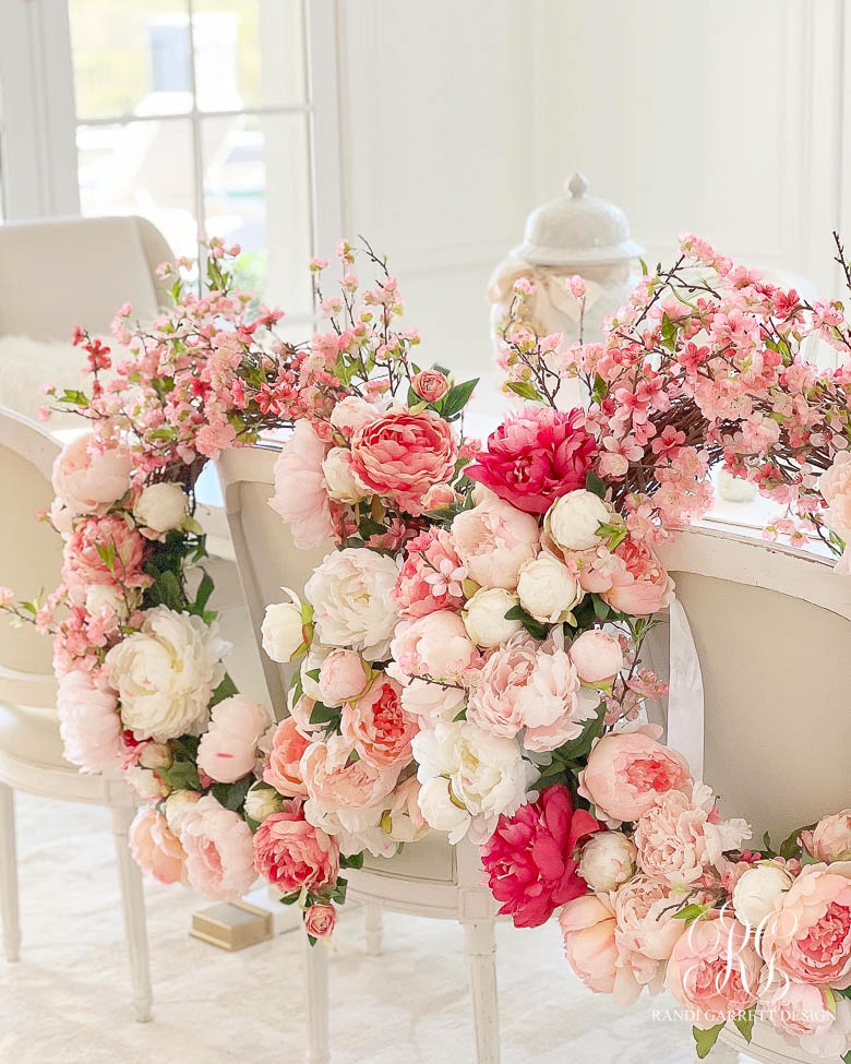 cherry blossom wreath