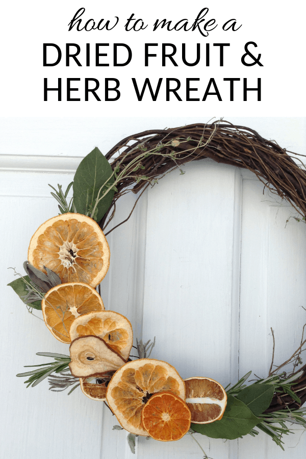 herb and citrus wreath