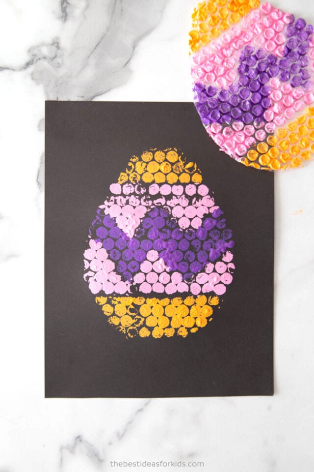bubble wrap painting