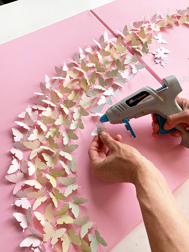 paper butterfly wall art
