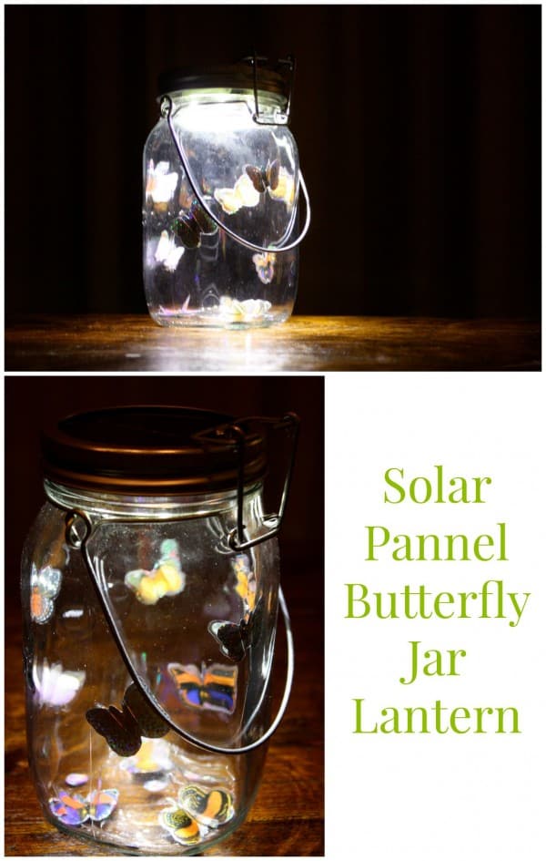 butterfly mason jar lantern
