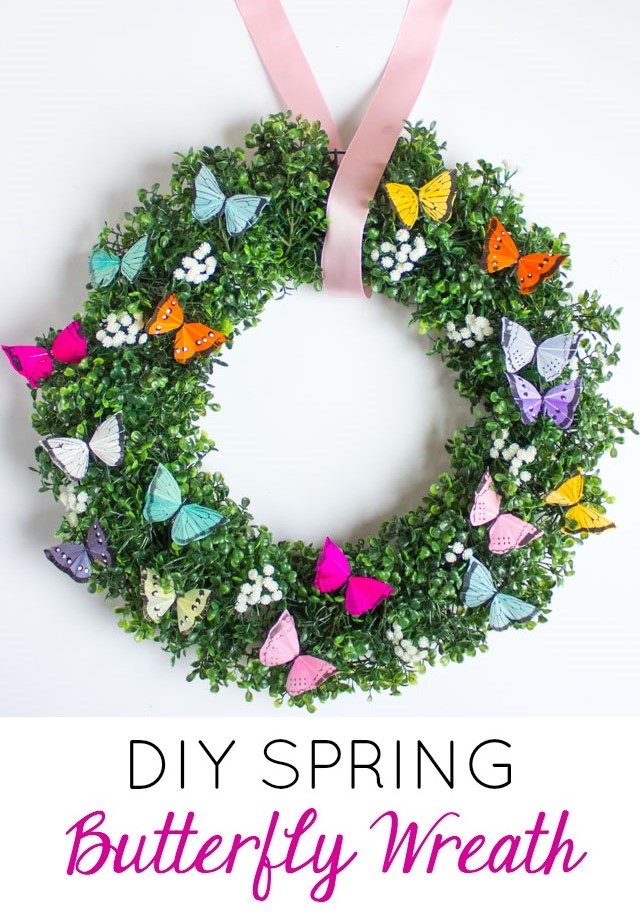 butterfly wreath diy