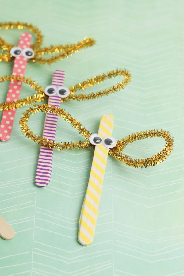 popsicle stick dragonfly