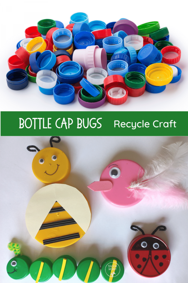 bottle cap bee craft