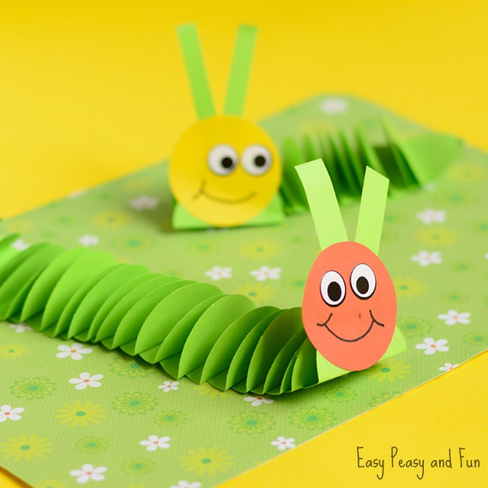 paper caterpillar craft