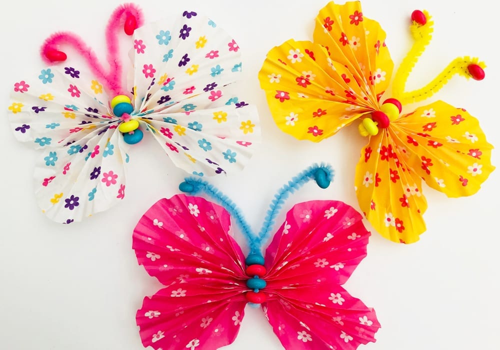 cupcake liner butterfly