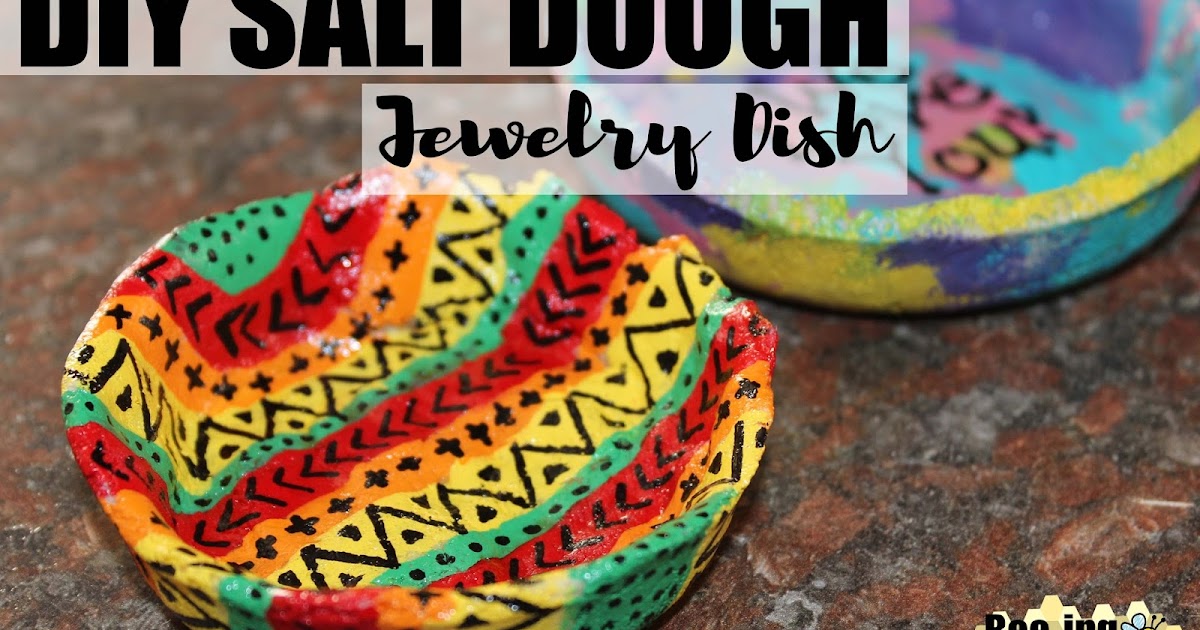 salt dough jewelry dish
