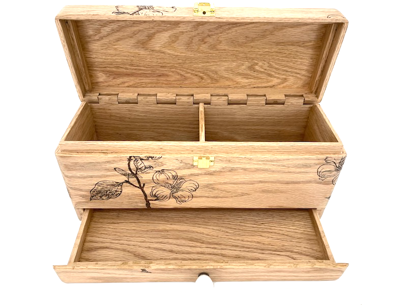 decorated recipe box