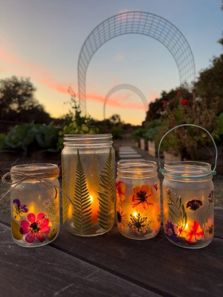 mason jar candle holder craft