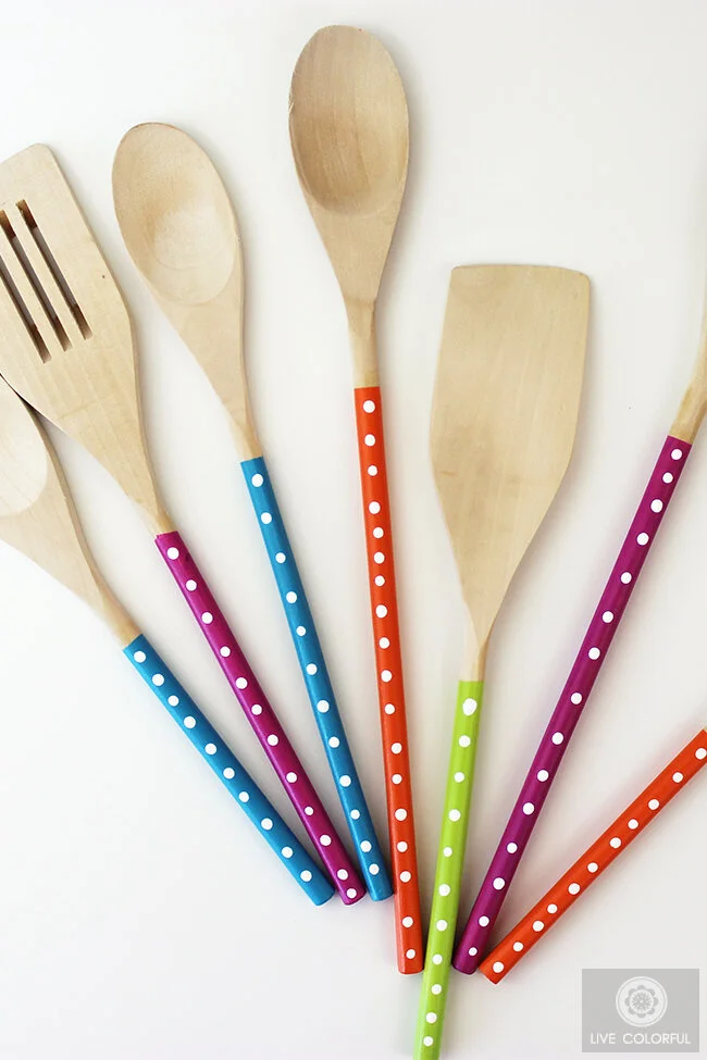painted wooden spoons