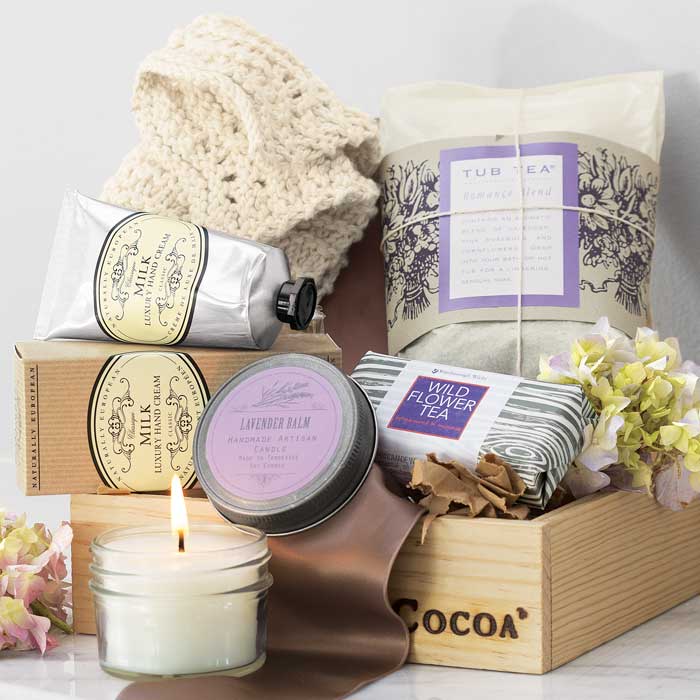 luxury spa gift basket