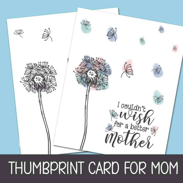 fingerprint dandelion card