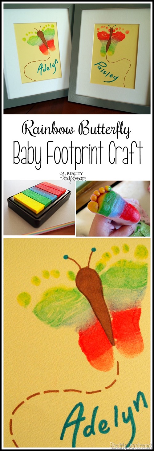footprint butterfly craft