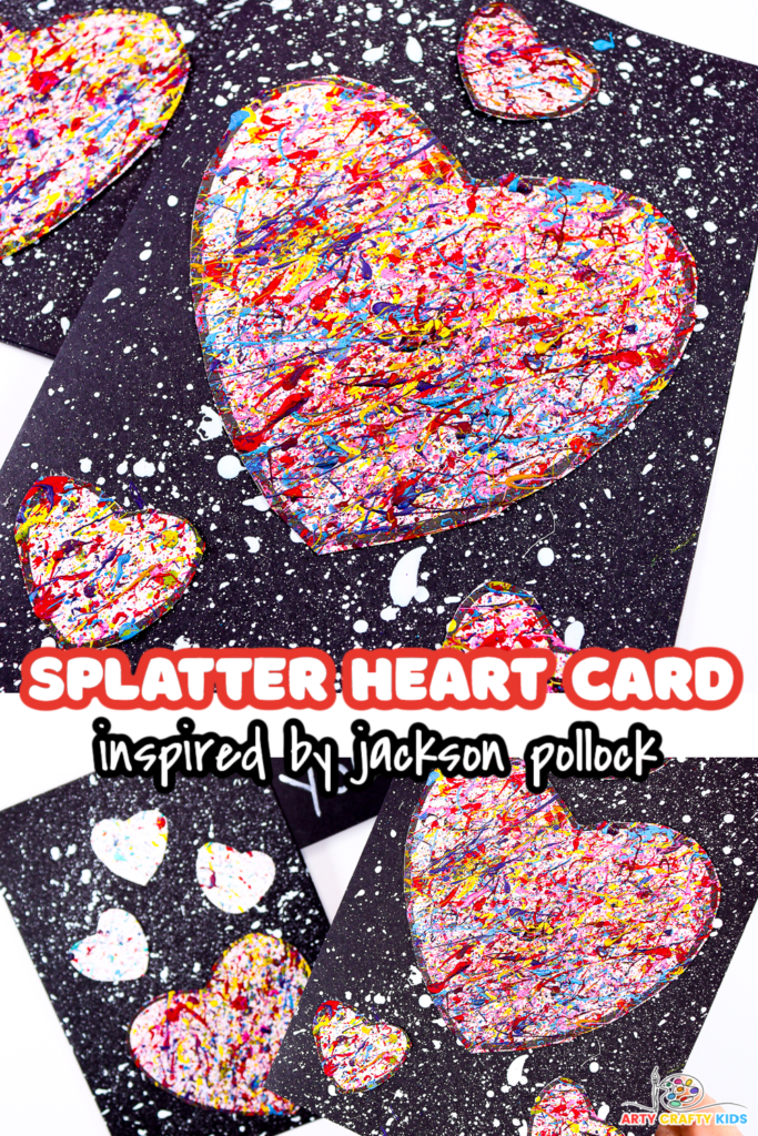 splatter art card