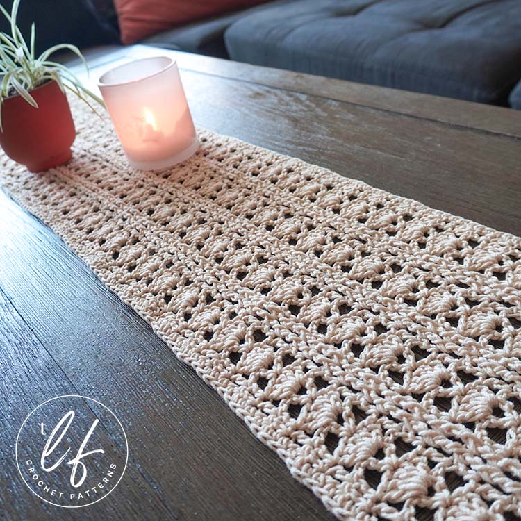 crochet lace table runner