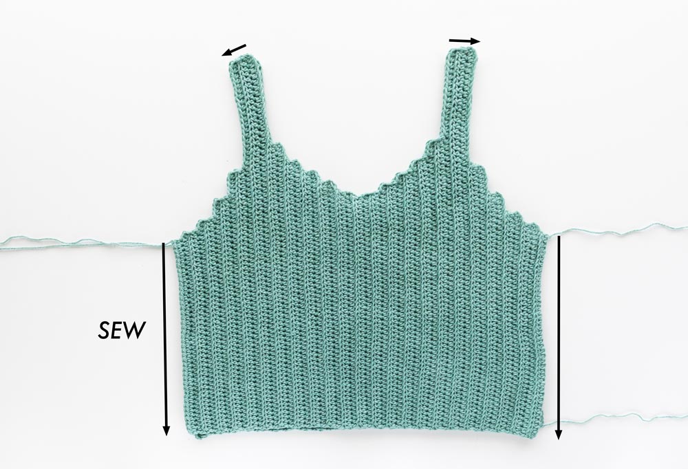 crochet ribbed tank top