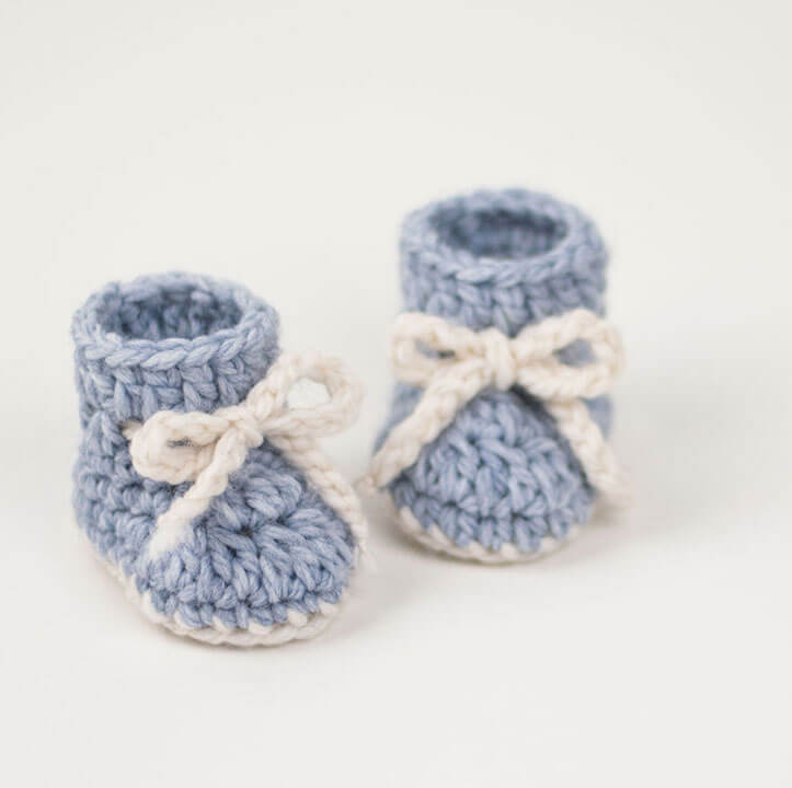 crochet baby booties
