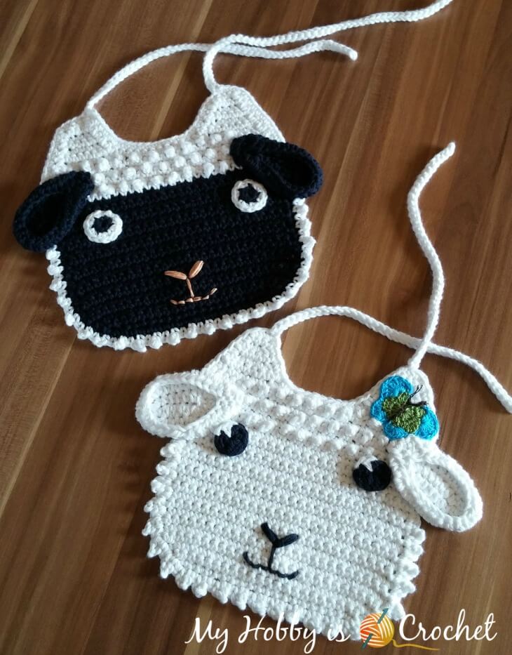 crochet baby bib