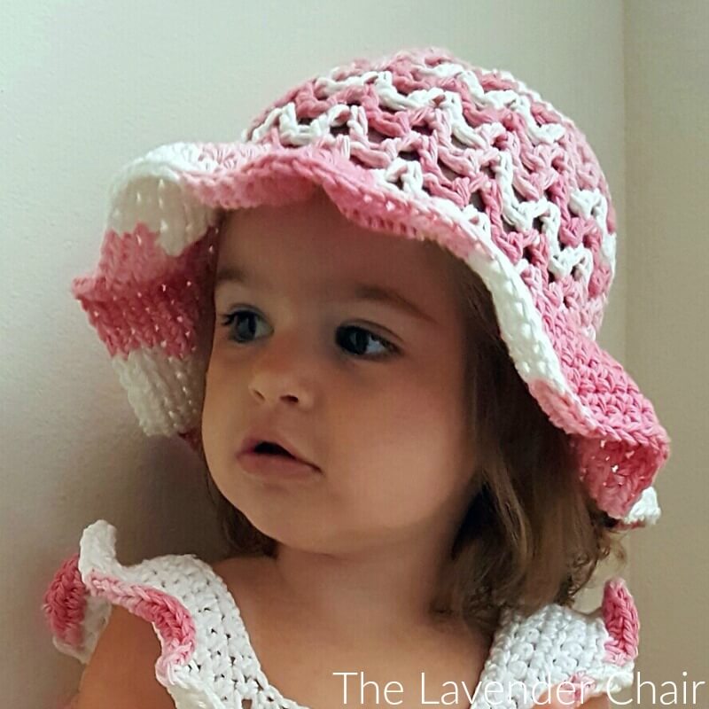 crochet baby sun hat