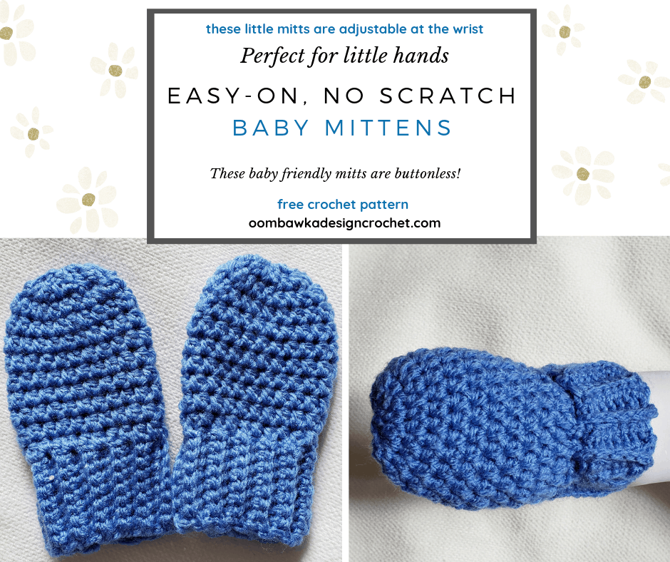 crochet baby mittens