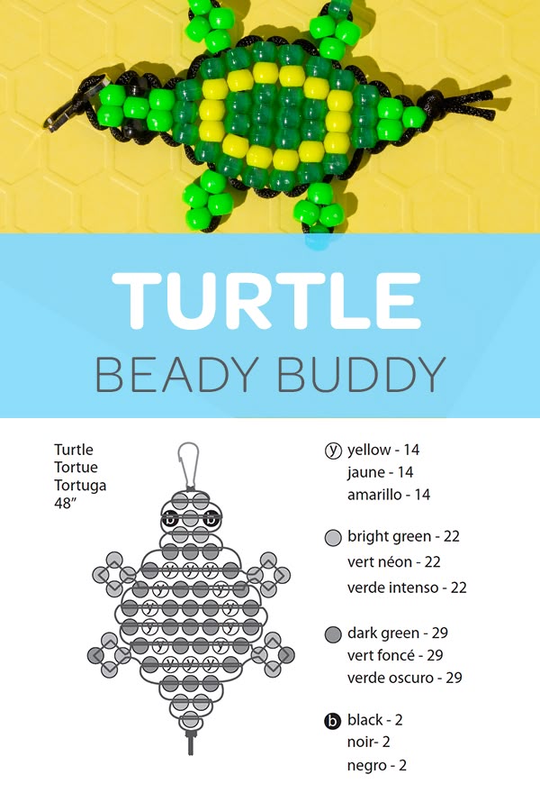 beaded turtle craft
