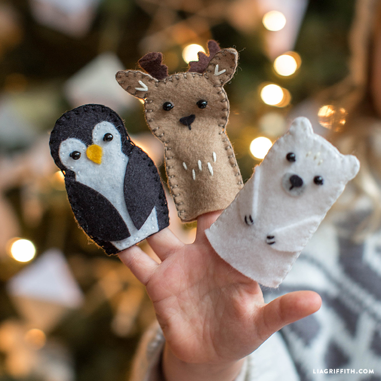 felt penguin puppet
