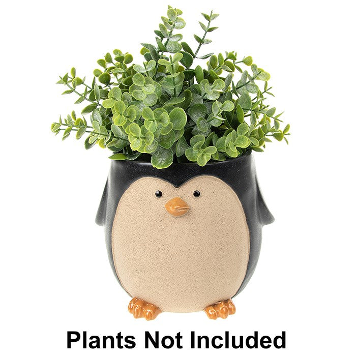 plastic bottle penguin planter