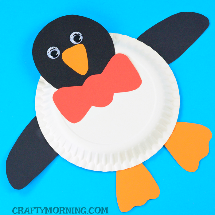 paper plate penguin
